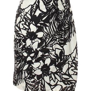 Lane Bryant Floral Button Wrap Skirt